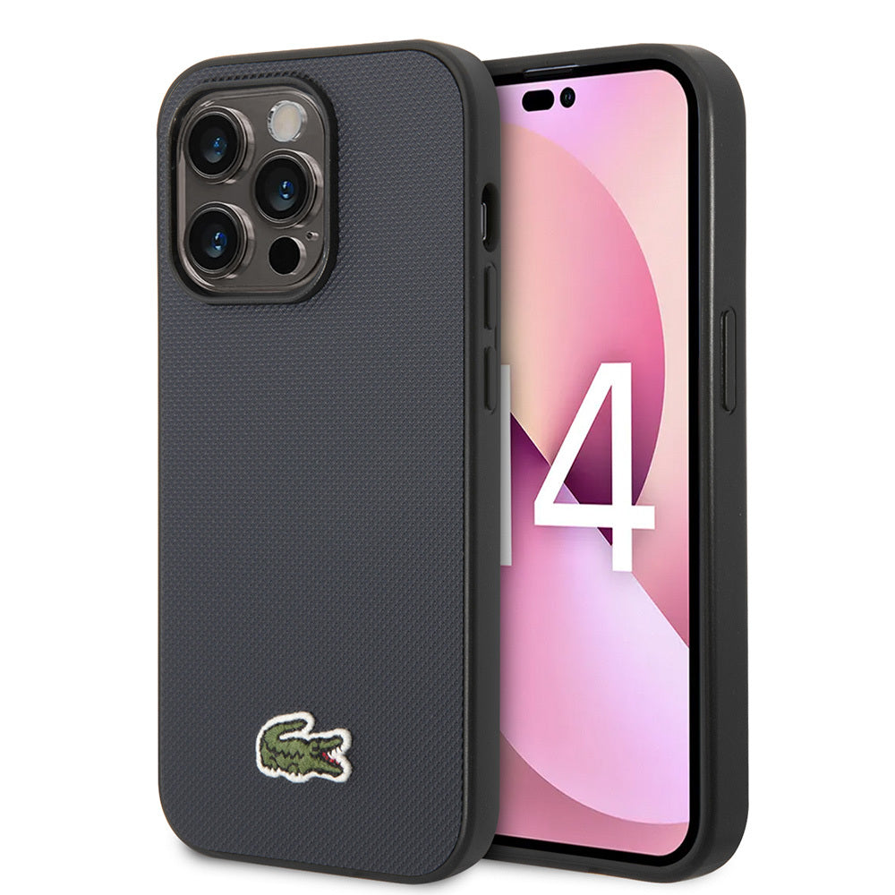 Lacoste iPhone 14 Pro Max Orjinal Lisanslı PU Pike Desenli Arka Yüzey İkonik Timsah Dokuma Logolu Kılıf Lacoste iPhone 14 Pro Max Orjinal Lisanslı PU Pike Desenli Arka Yüzey İkonik Timsah Dokuma Logolu Kılıf